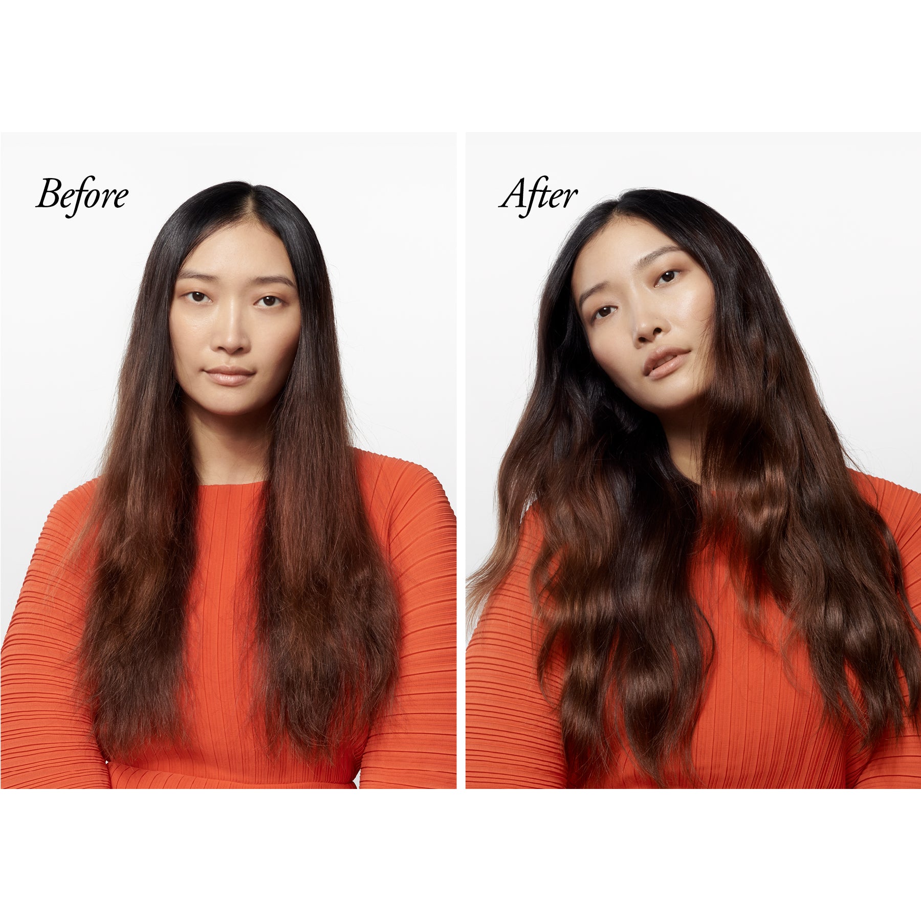 Before and After Hair Comparison